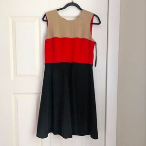 Colour Block Ponte Dress